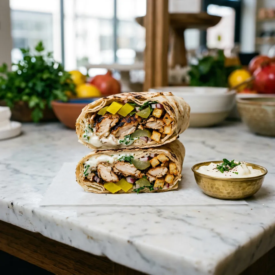 Chicken Shawarma, the signature Arabic dish