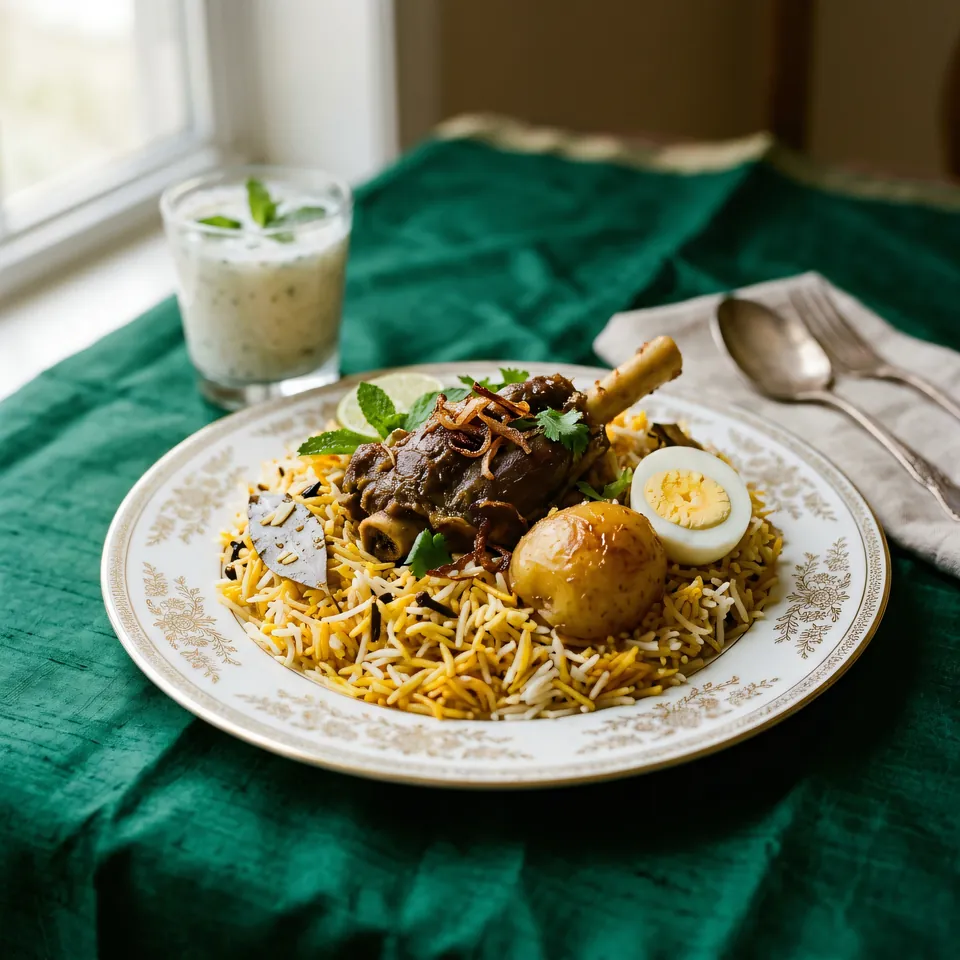Kacchi Biryani, the signature Bangladeshi dish